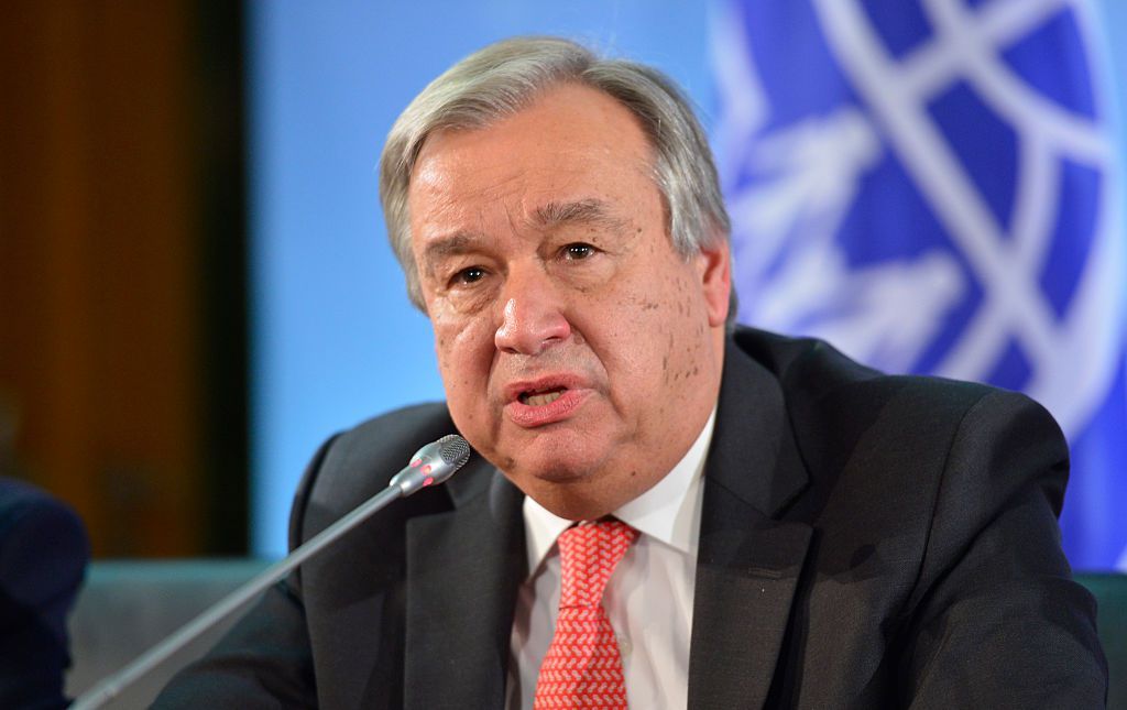 UN chief arrives in Egypt, visits Palestinian patients