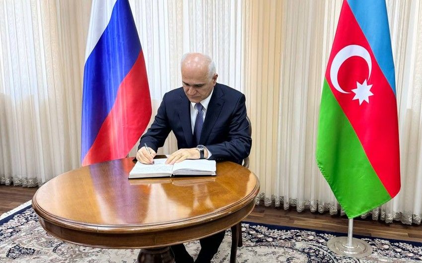 Azerbaijan's Deputy PM visits Russian Embassy in Baku regarding terrorist attack in Moscow