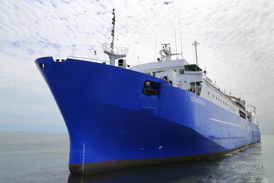 Shipyard repair of "Azerbaijan" ferry vessel completed