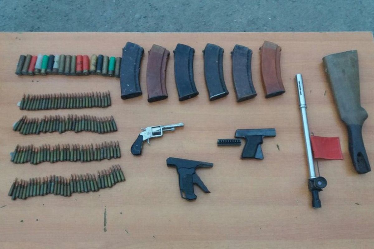 Weapons and ammunition found in Khankendi