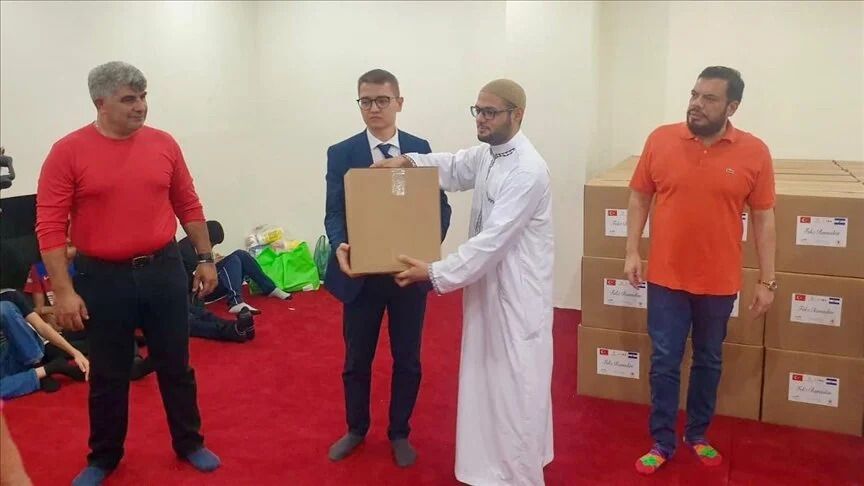 Turkish aid agency provides food aid in El Salvador