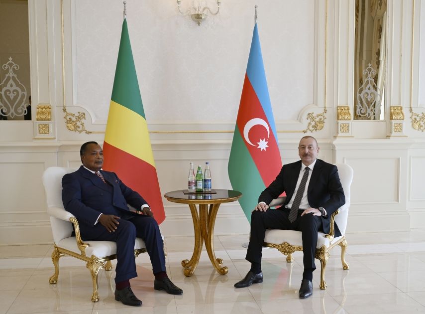 Azerbaijani and Congolese presidents hold one-on-one meeting [PHOTOS/VIDEO]