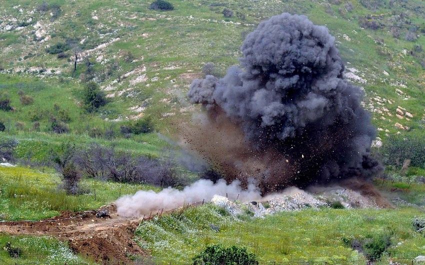 Excavator hits landmine in Aghdam