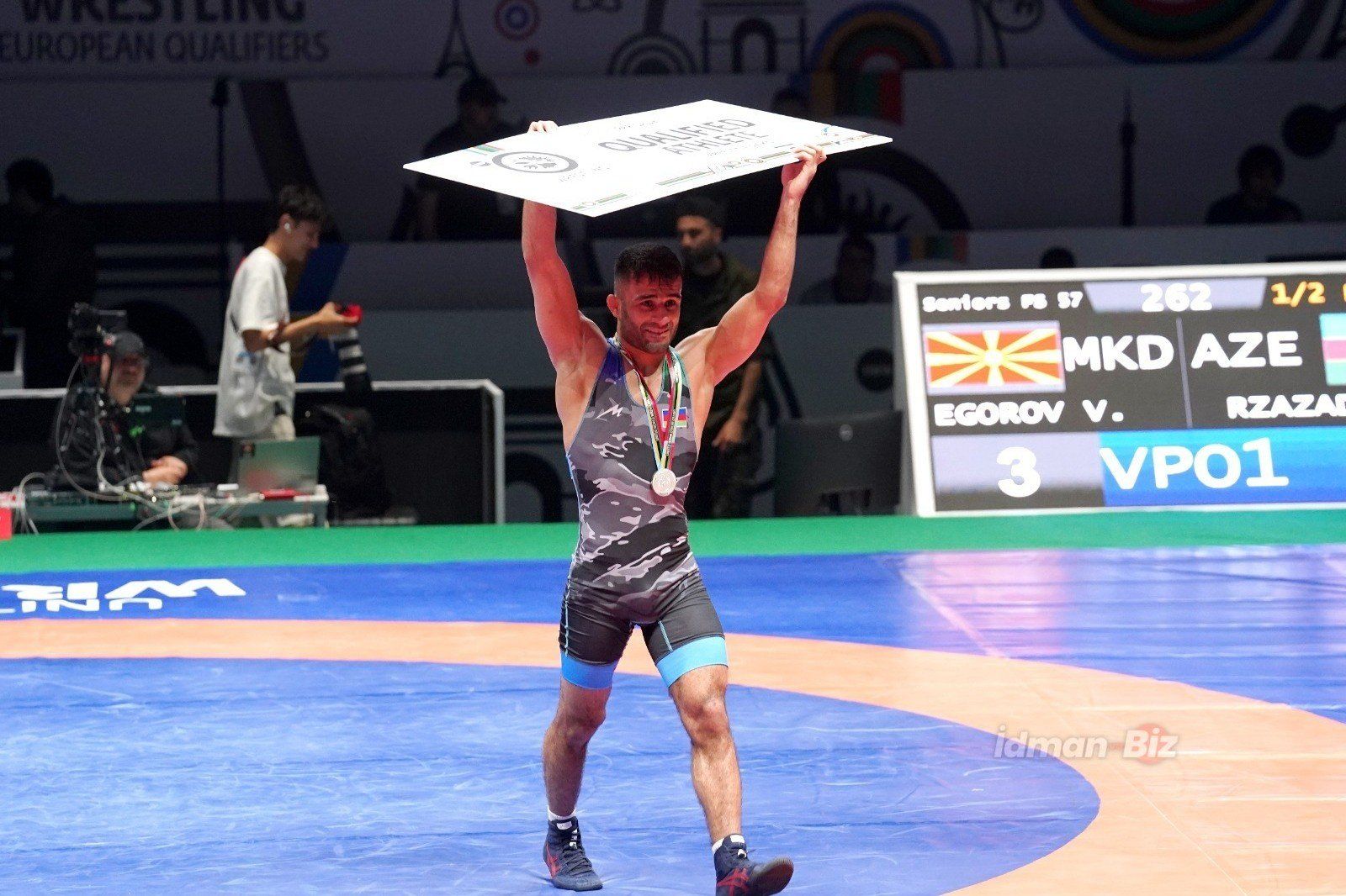 Azerbaijani wrestler qualified for Paris-2024