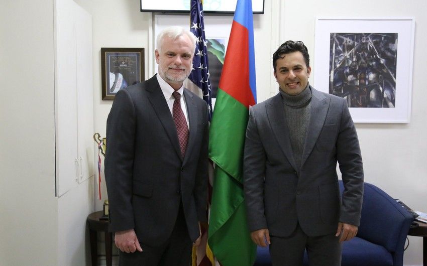 US ambassador meets with Azerbaijani conductor of University of Texas Symphony Orchestra
