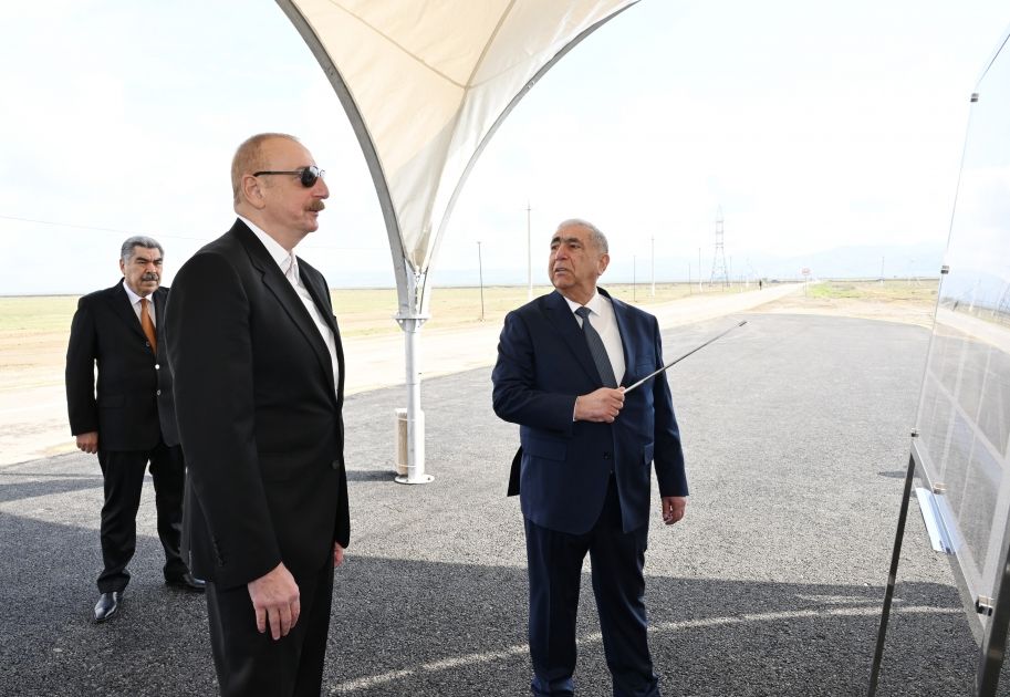President Ilham Aliyev attends inauguration of highway in Hajigabul district [PHOTOS/VIDEO]
