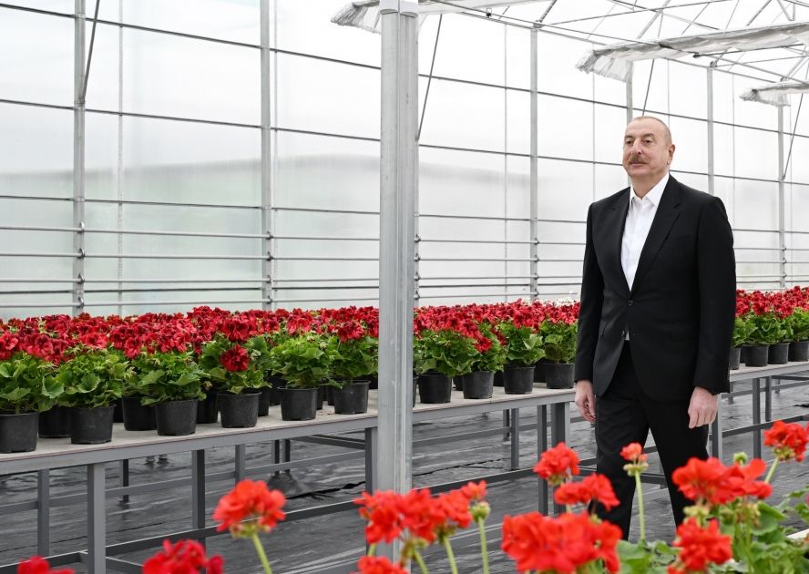 President Ilham Aliyev examines construction progress of Ecological Park Complex in Ganja city [PHOTOS]