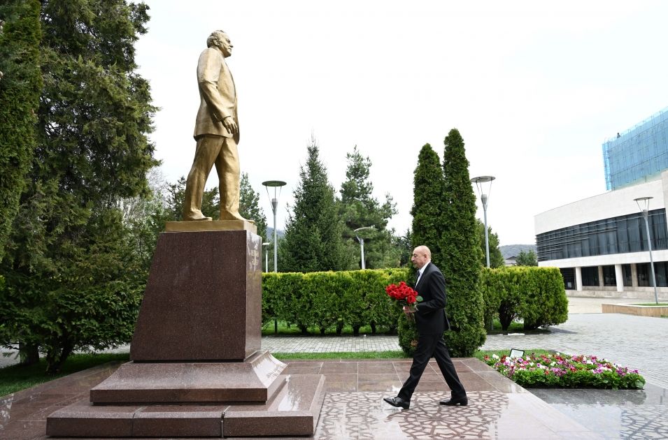 President Ilham Aliyev visits Gabala district [PHOTOS]