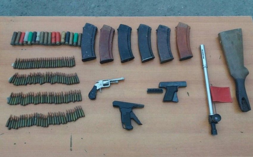 Weapons and grenades found in Khankendi