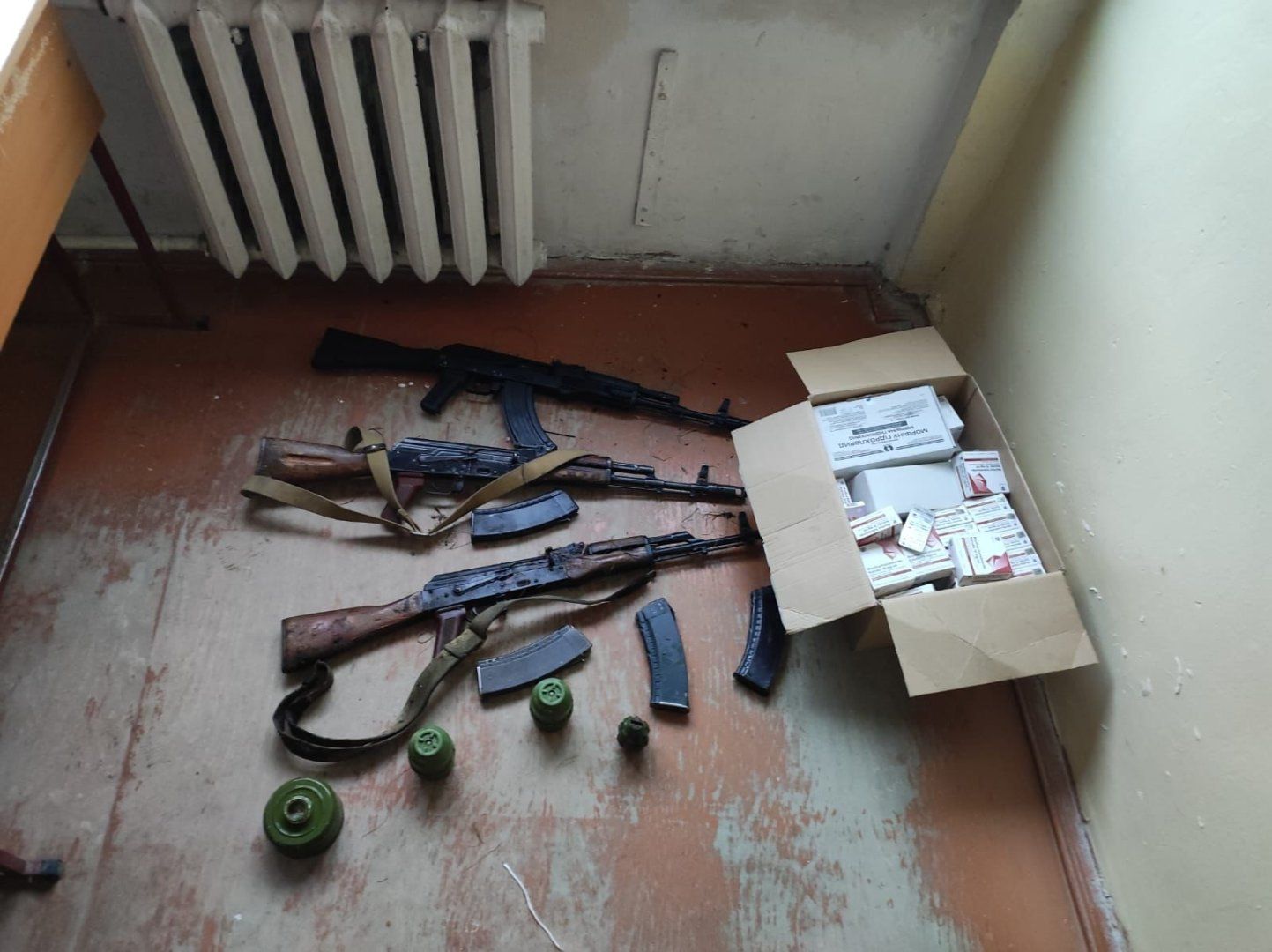 Weapons & ammunition discovered in Khankendi