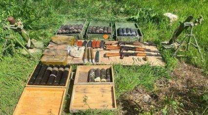 Mortar devices discovered in Agdam