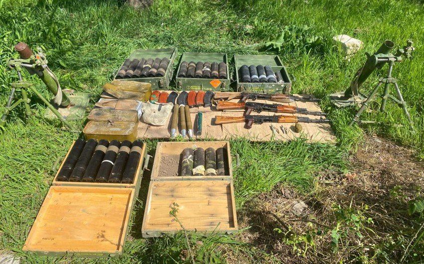 Mortar devices discovered in Agdam