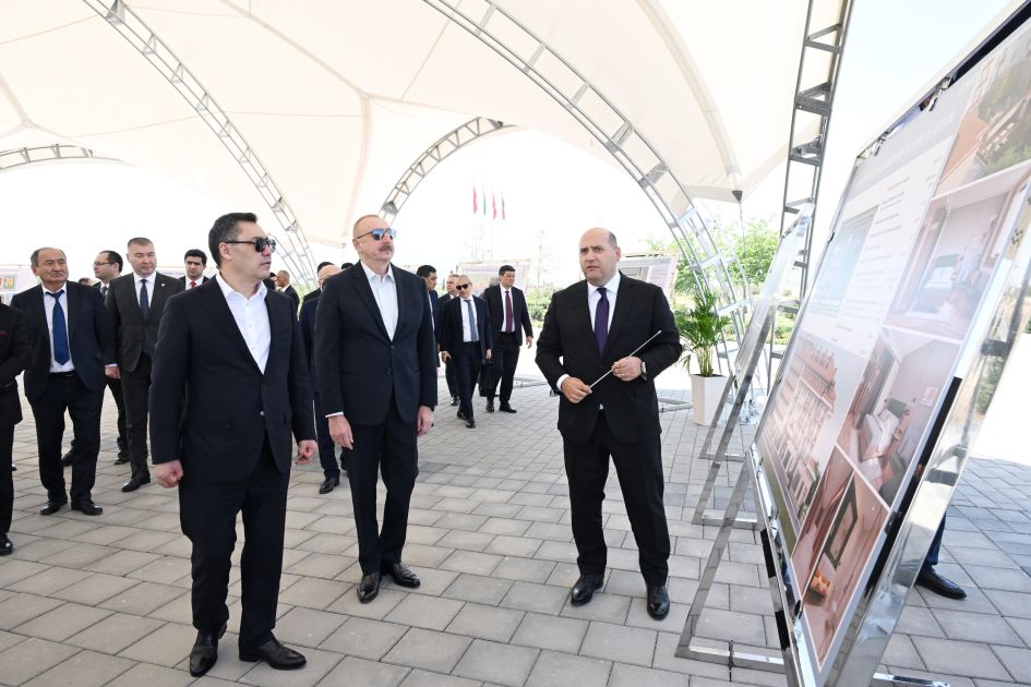Presidents of Azerbaijan and Kyrgyzstan visit city of Aghdam [PHOTOS/VIDEO]