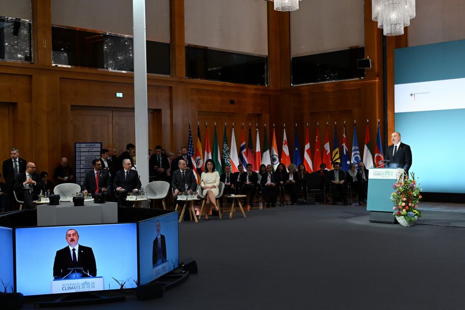 President Ilham Aliyev participates in High Level Segment of 15th Petersberg Climate Dialogue [PHOTOS]