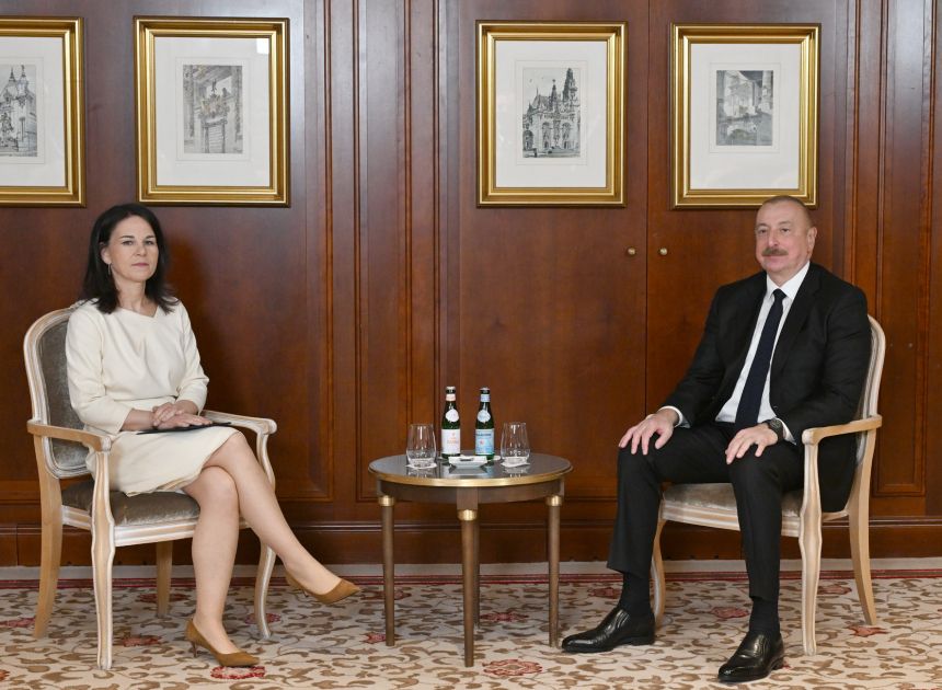President Ilham Aliyev holds meeting with Foreign Minister of Germany in Berlin