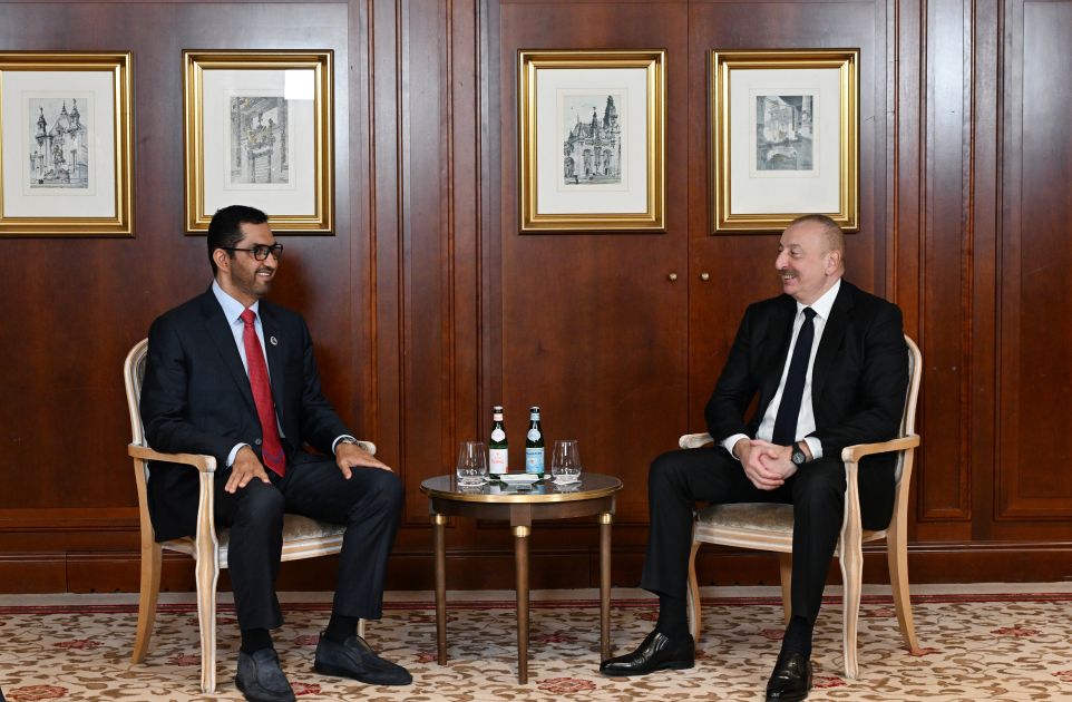 President Ilham Aliyev holds meeting with UAE Minister of Industry and Advanced Technology [PHOTOS/VIDEO]