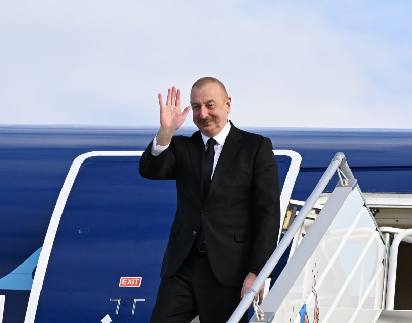 President Ilham Aliyev concluded his working visit to Germany [PHOTOS]
