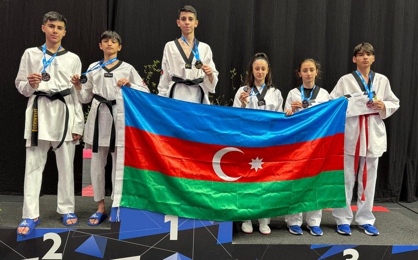Azerbaijani taekwondo fighters win 6 medals at President's Cup in Tallinn