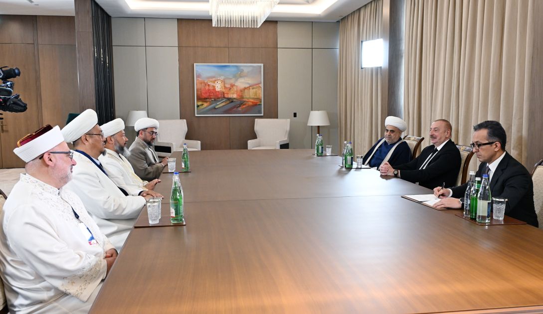 President Ilham Aliyev receives delegation of religious leaders of OTS member states and observer countries [PHOTOS/VIDEO]