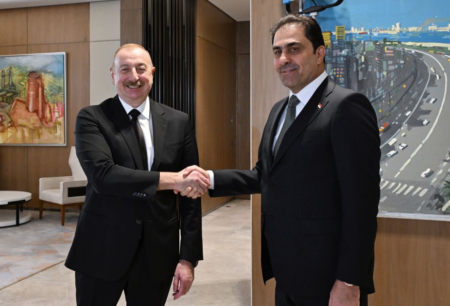 President Ilham Aliyev receives Speaker of Parliament of Iraq