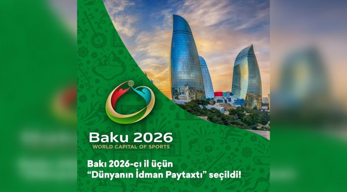 Baku named ‘World Capital of Sports’ for 2026