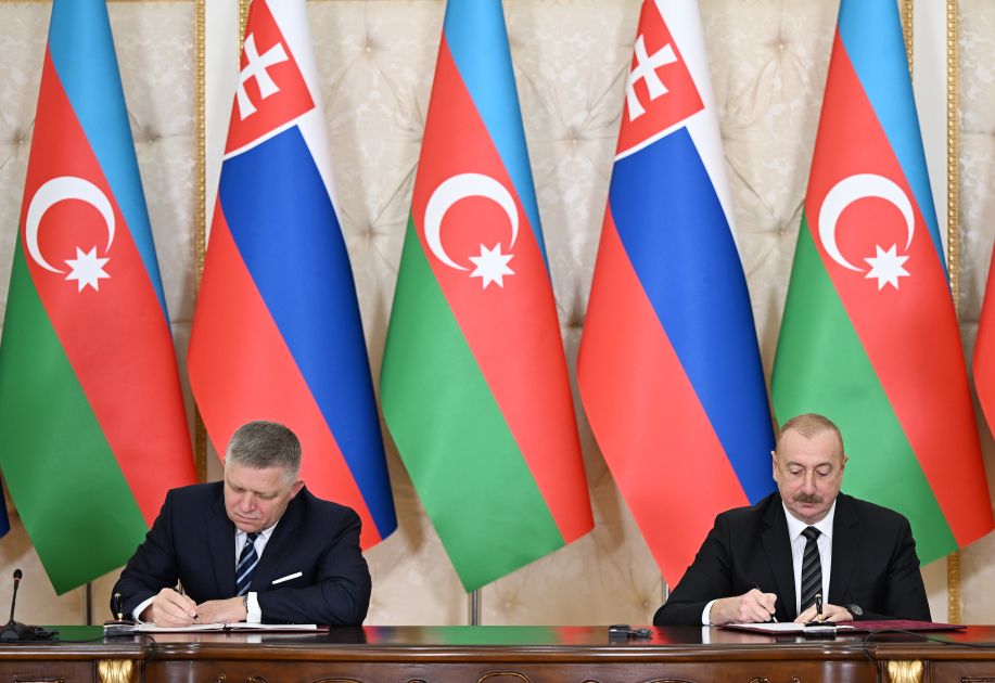 Azerbaijan, Slovakia sign documents [PHOTOS/VIDEO]