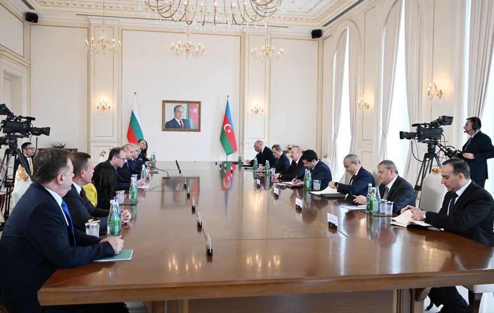 Azerbaijani and Bulgarian Presidents hold expanded meeting [PHOTOS/VIDEO]