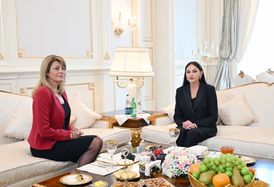 Azerbaijan's First Lady Mehriban Aliyeva meets with Bulgarian First Lady Desislava Radeva [VIDEO]