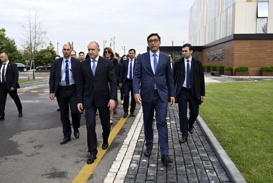 Bulgarian President and his spouse visit National Gymnastics Arena in Baku [PHOTOS]