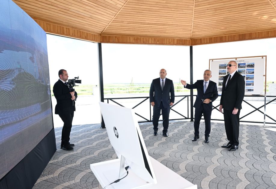 President Ilham Aliyev participates in opening of Kondalanchay water reservoir complex in Fuzuli [PHOTOS/VIDEO]