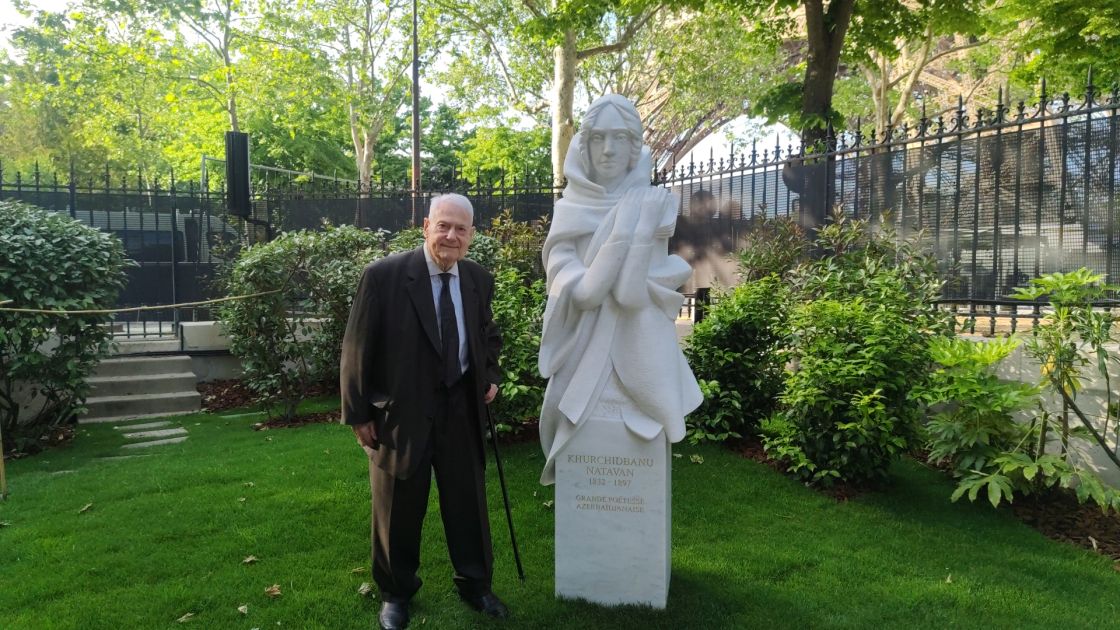 Khurshudbanu Natavan’s statue re-erected in Paris [PHOTOS]