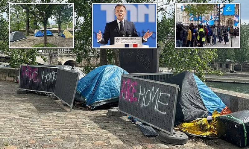 Macron accused of social cleansing and hiding poverty in Fance