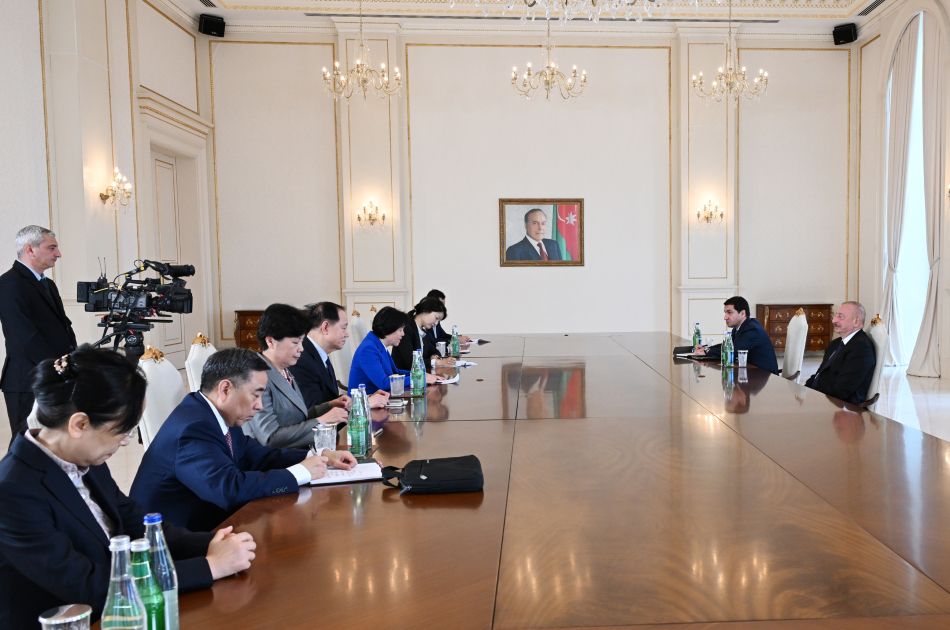 President Ilham Aliyev receives Vice-Chairperson of National Committee of Chinese People's Political Consultative Conference [PHOTOS]