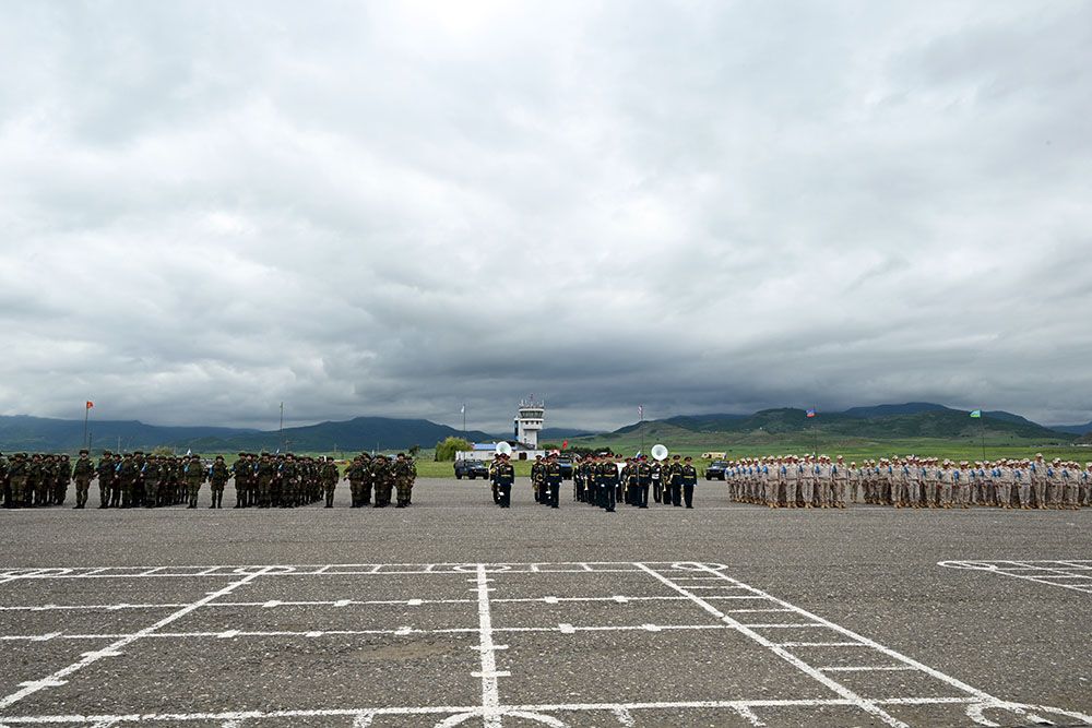 Khojali hosts solemn ceremony to mark Russian peacekeeping contingent mission completion [PHOTOS]