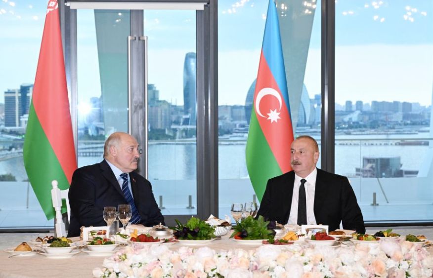 State reception on behalf of President Ilham Aliyev hosted in honor of President Lukashenko at Gulustan Palace [PHOTOS]