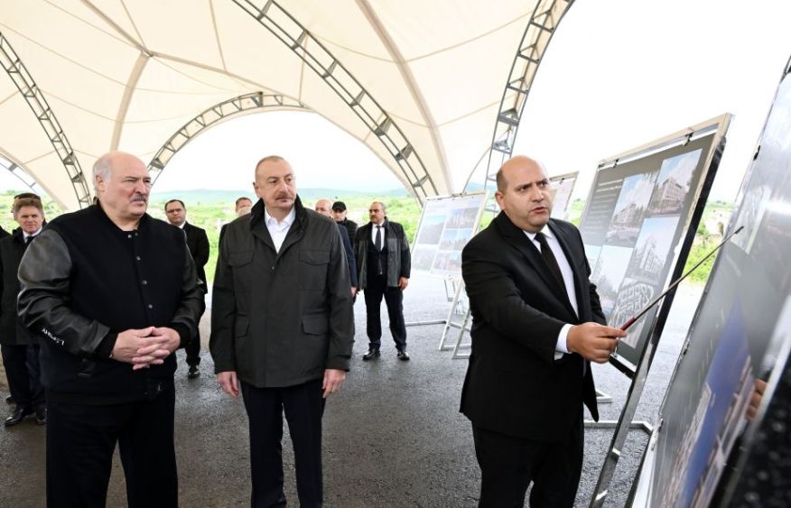 Presidents of Azerbaijan and Belarus visit devastated areas of Fuzuli city [PHOTOS]