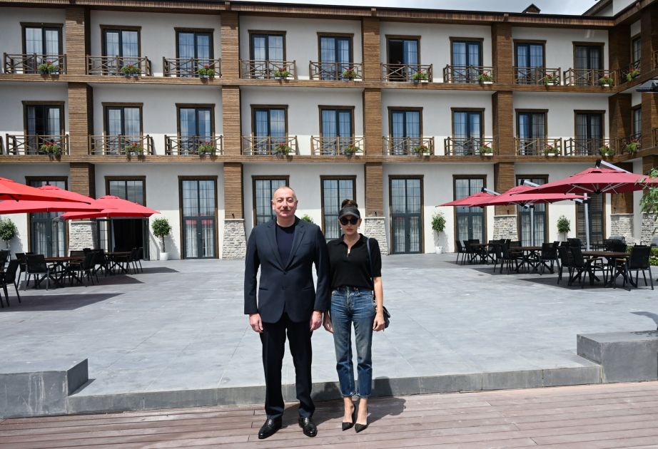 President Ilham Aliyev, First Lady Mehriban Aliyeva participate in opening of Aghali hotel in Zangilan district [PHOTOS]