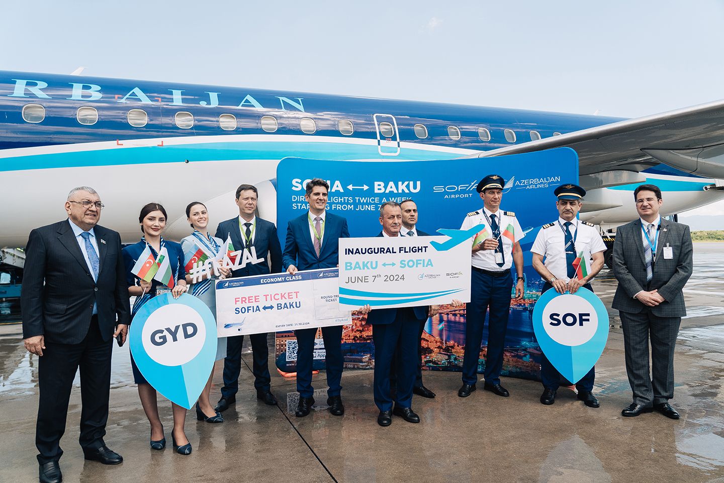 AZAL successfully performs first flight to Sofia [PHOTOS]