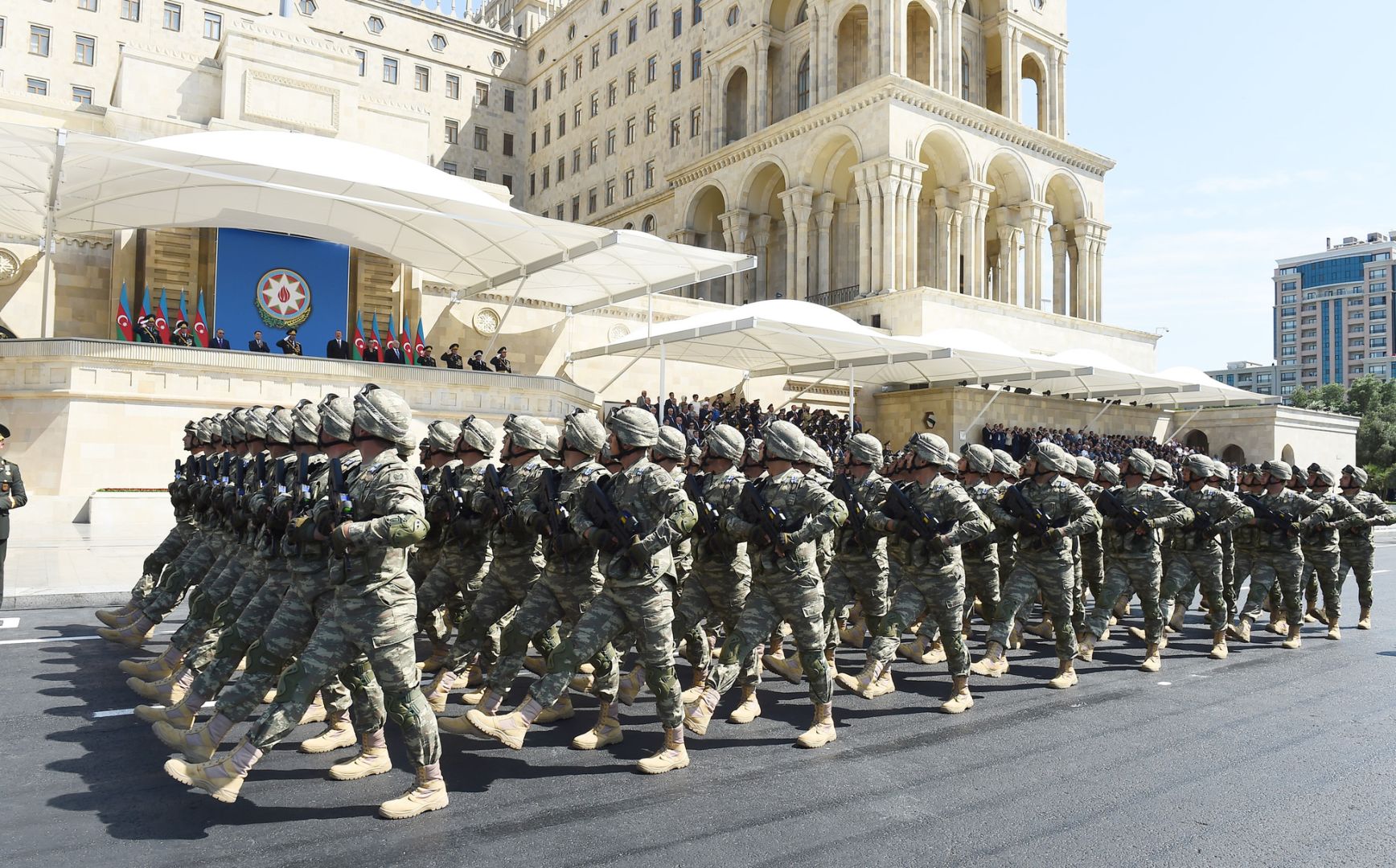Azerbaijan Armed Forces celebrating 106th anniversary of its pride