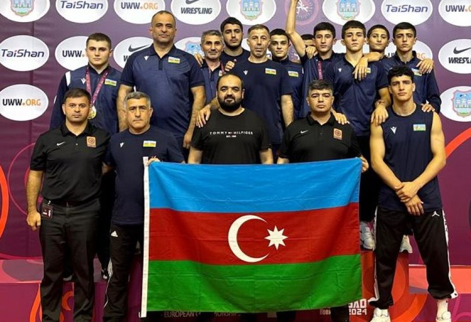 Azerbaijani team sets new record at U17 European Wrestling Championships
