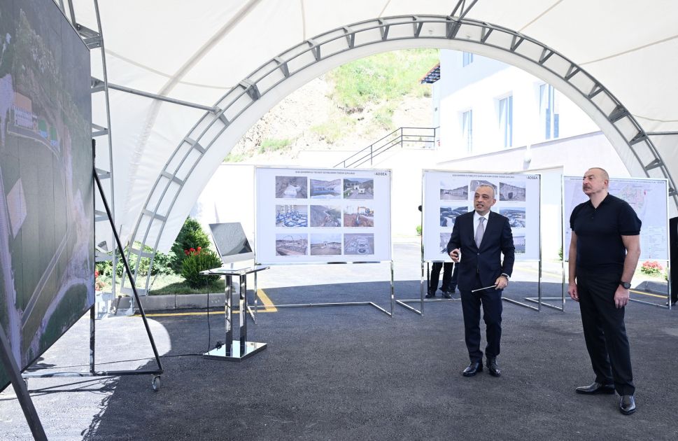 President Ilham Aliyev attends inauguration of Shusha water treatment plant complex [PHOTOS]
