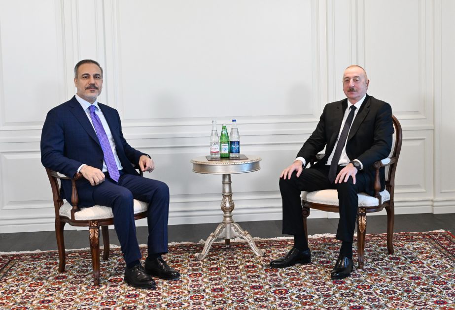 President Ilham Aliyev receives Turkish Foreign Minister Hakan Fidan [VIDEO]