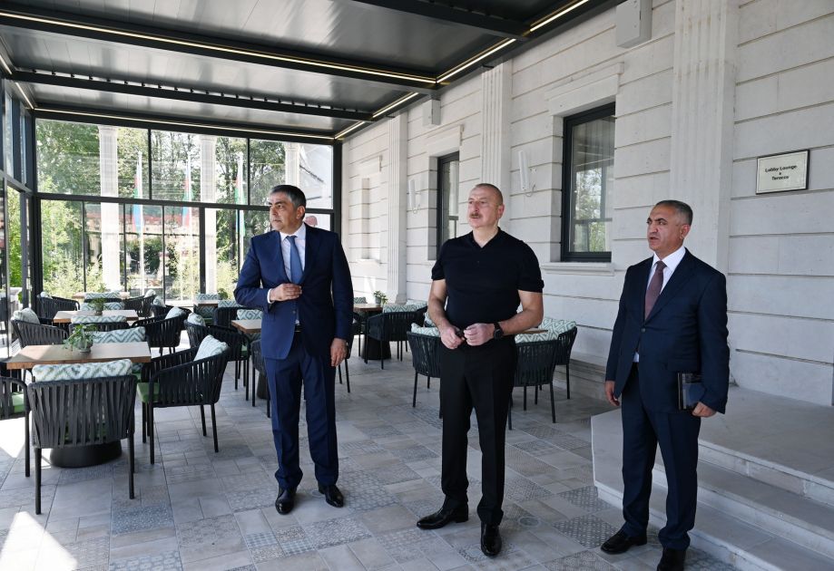 President Ilham Aliyev attends inauguration of "Palace" hotel in Khankendi [PHOTOS/VIDEO]