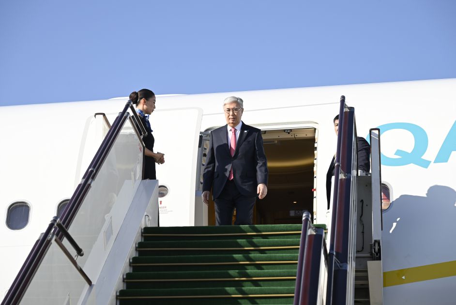 President of Kazakhstan arrives in Azerbaijan [PHOTOS]