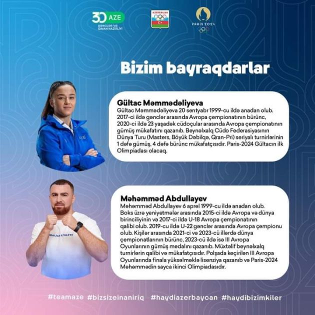 Azerbaijan names its flag bearers for Paris 2024 Summer Olympic Games [PHOTOS]