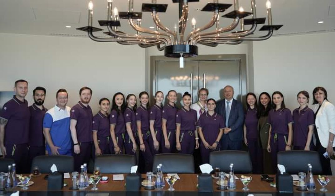 Meeting held with Azerbaijani gymnasts heading to Paris Olympics [PHOTOS]