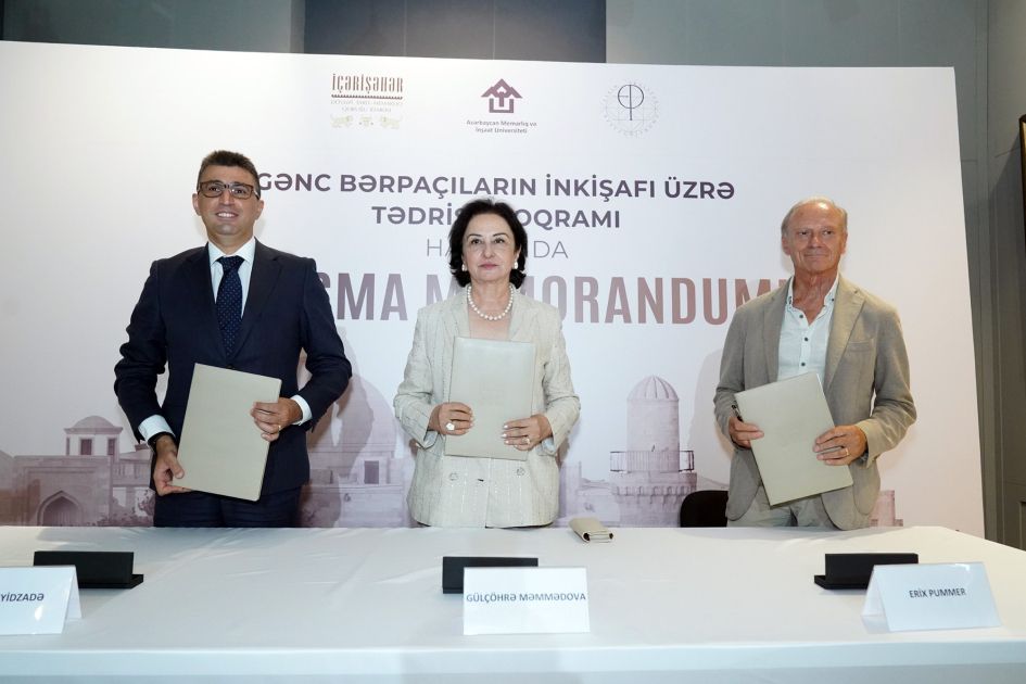 Training program for development of young restorers to be held in Icherisheher [PHOTOS]