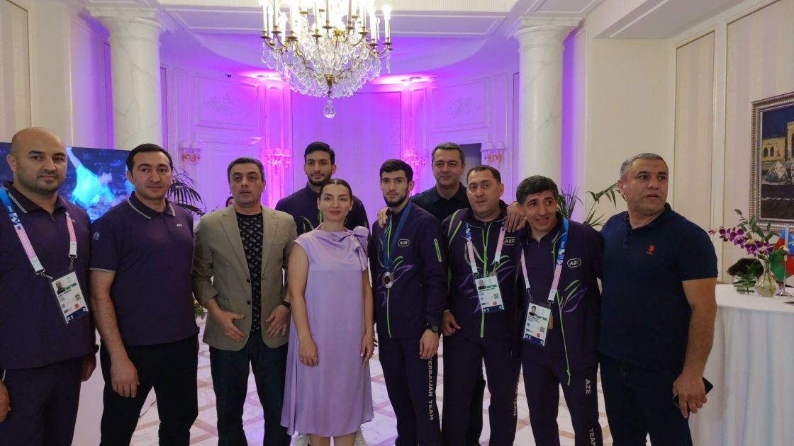 Azerbaijan Olympic House in Paris hosts gathering with medal-winning athletes [PHOTOS]