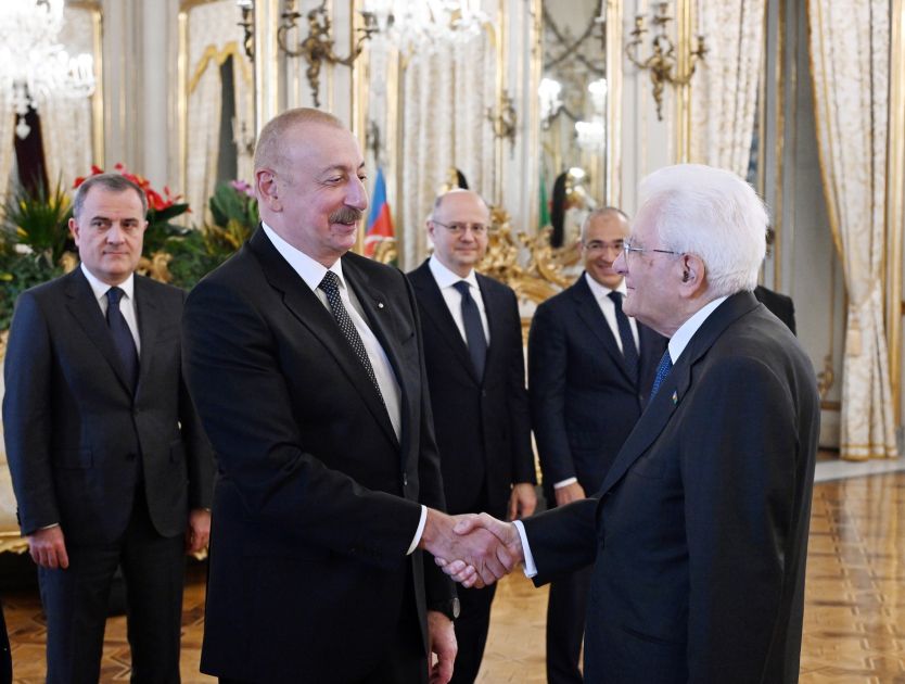 President Ilham Aliyev’s working lunch with President of Italy begins in Rome [PHOTOS/VIDEO]