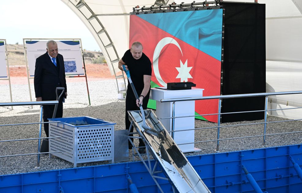 President Ilham Aliyev laid foundation stone for non-alcoholic beverage production complex in Jabrayil [PHOTOS]